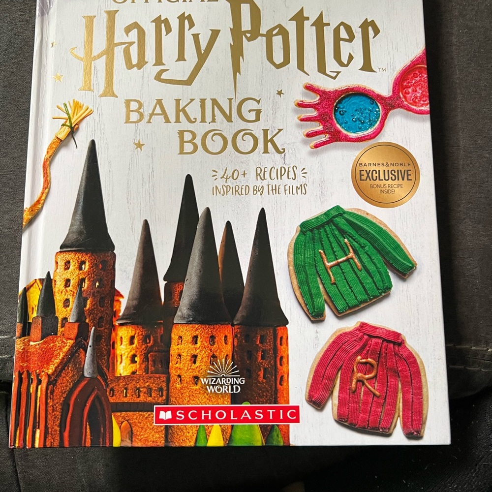 Scholastic Harry Potter Baking Book with Pink and Yellow Accents